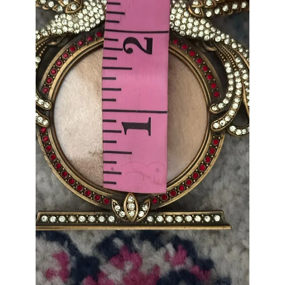 Vivienne Museum Gold Plate Jonquil Swarovski Crystals Mini Frame